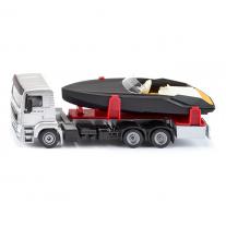 Siku играчка камион с моторна лодка