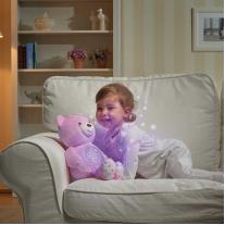 Нощна лампа-прожектор мече Chicco Baby Bear - Pink