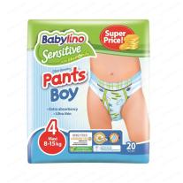 Babylino Sensitive Pants Boy Гащи за момчета с екстракт от лайка 8-15кг х20 броя