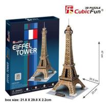 Cubic Fun - Пъзел 3D Айфеловата Кула - Франция 39ч. C044h