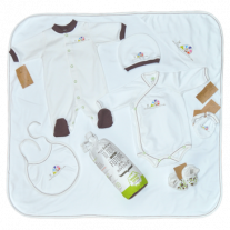 For Babies-Дафра-ДГ - Бебешки комплект от органичен памук "Моите първи дрешки"