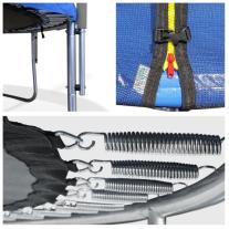 Детски батут Buba 12FT (366 см) с външна мрежа и стълба