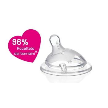 Пластмасово шише за хранене Chicco Natural Feeling 150 мл. със силиконов биберон 1 капка 0 м+ синьо