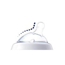 Пластмасово шише за хранене Chicco Natural Feeling 150 мл. със силиконов биберон 1 капка 0 м+ розово