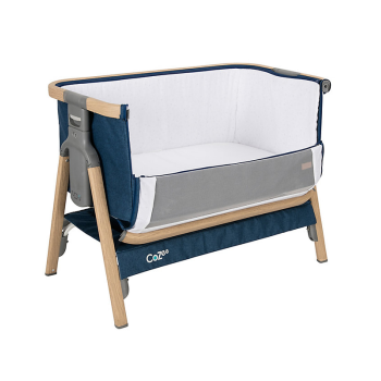 Бебешко сгъваемо легло Tutti Bambini CoZee® OAK/MIDNIGHT BLUE