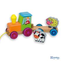 Дървен трактор с магнити Andreu toys 
