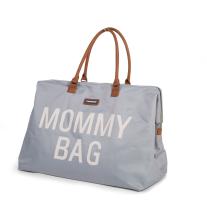 CHILDHOME Mommy Bag Чанта За Мама Сиво Бяло