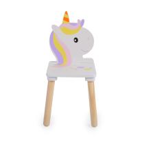 Moni Toys дървена маса с два стола UNICORN