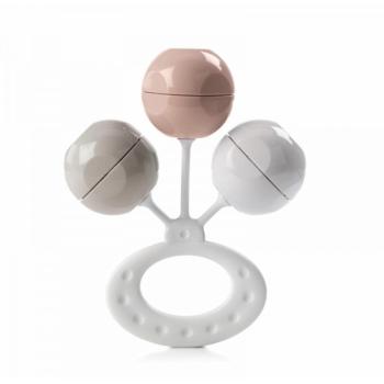 JANE Бебешка дрънкалка топки Pale