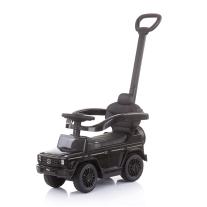 Лицензирана музикална кола за яздене Mercedes черна Chipolino