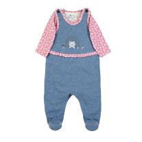 Sterntaler Памучен бебешки комплект от 2 части за момиченце таралеж