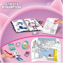 Творчески комплект, Lisciani, Gabby′s Dollhouse, 2 в 1 раница с комплект за рисуване