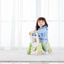 Детски дървен уолкър-проходилка 2 в 1 Classic World