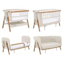 Легло близо до мен Cozee Tutti Bambini XL Junior Bed & Sofa scandinavian walnut/ecru