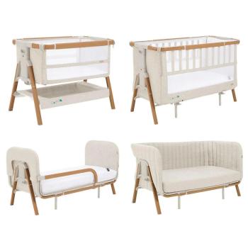 Легло близо до мен Cozee Tutti Bambini XL Junior Bed & Sofa scandinavian walnut/ecru