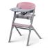 Стол за хранене KinderKraft LIVY+ шезлонг CALMEE розово