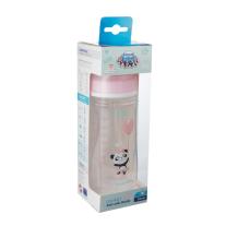 Шише антиколик с широко гърло Canpol Exotic Animals pink 300 мл