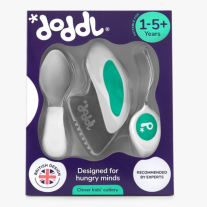 Иновативен сет прибори за хранене за деца над 12 месеца, Doddl Морско синьо