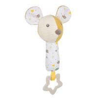 Мека играчка със свирка и чесалка Canpol babies Mouse