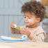 Doddl Иновативен сет прибори за хранене от 3 части за деца над 12 месеца Doddl (светъл пурпур)