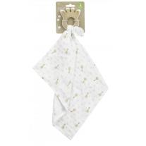 Кърпа от органичен памук и пръстен за гризкане от 100% естествен каучук Sophie-la-giraffe