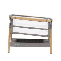 Tutti Bambini Cozee XL Junior Bed & Sofa Oak & Charcoal, легло близо до мен, трансфсформиращо се в стандартно легло и диван 