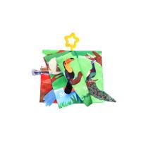 KIKKA BOO Образователна текстилна книжка с чесалка Bird tails
