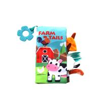 Образователна текстилна книжка с чесалка KIKKA BOO Farm tails