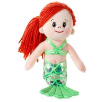 Heunec Малка мека кукличка Малката русалка, серия Poupetta, с червена коса, 23 см.