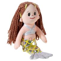 Heunec Малка мека кукличка Малката русалка, серия Poupetta, кестенява коса, 23 см.