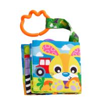 Шумоляща текстилна книжка-гризалка Ден във фермата Playgro 