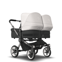 Количка за близнаци Bugaboo Donkey5 Twin седалка Midnight Black шаси Graphite сеник Misty Pink
