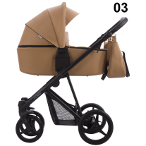 Бебешка количка 2в1 Bebetto Flavio Pro 03 - еко кожа