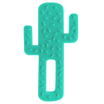 Minikoioi Cactus силиконова чесалка за венци - Aqua Green