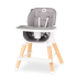 Lionelo Дървен стол Mona 4в1 STONE