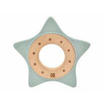KIKKA BOO Чесалка дърво-силикон Star Mint