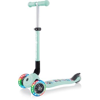 Сгъваема тротинетка със светещи колела Globber Junior Fantasy Lights Ментово зелена