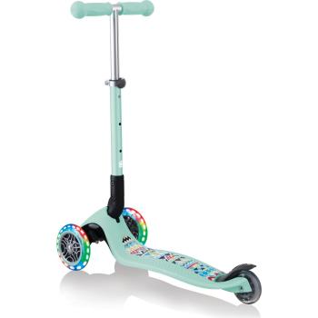 Сгъваема тротинетка със светещи колела Globber Junior Fantasy Lights Ментово зелена