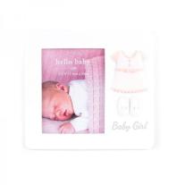 Hello Baby Рамка за снимка с декорация - Baby Girl