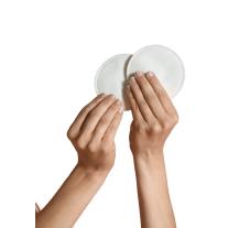Памучни подплънки за многократна употреба Soft Touch Cotton Carriwell - бели 