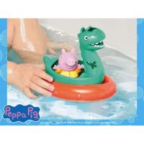 TOMY Toomies Peppa Pig Джордж с лодка Динозавър E73106D