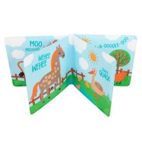 Canpol Музикална гумена книжка за игра със свирка 6м+ Животни