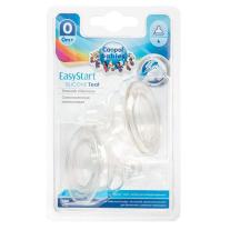 Canpol Антиколик силиконов биберон за шише с широко гърло Easy Start 0м+ 2 бр.