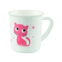 Canpol Пластмасова чаша с дръжка, Happy Animals коте