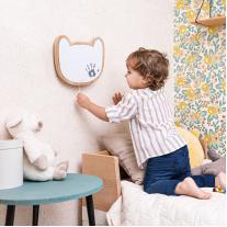 BABY ART Дървена музикална кутия за стена с отпечатък с боички