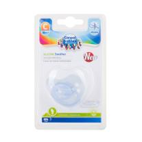 Canpol Силиконова анатомична залъгалка, Pastelove 18м+ синя