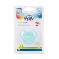 Canpol Силиконова анатомична залъгалка, Pastelove 18м+ мента