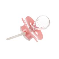 Canpol Силиконова залъгалка с форма на черешка, Animals 0-6 м+ розава