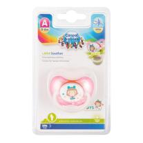 Canpol Каучукова анатомична залъгалка Toys 0-6м розова