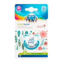 Canpol Силиконова анатомична залъгалка, Wild Nature 0-6м тюркоаз